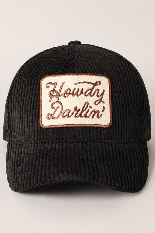 Howdy Darlin Corduroy Hat