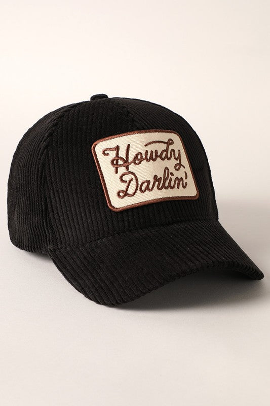 Howdy Darlin Corduroy Hat