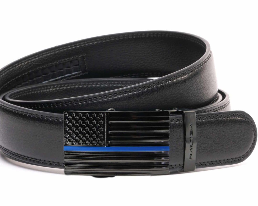 Railtek Blue Line Flag Buckle & Belt Strap