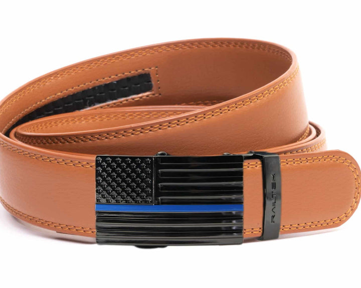 Railtek Blue Line Flag Buckle & Belt Strap