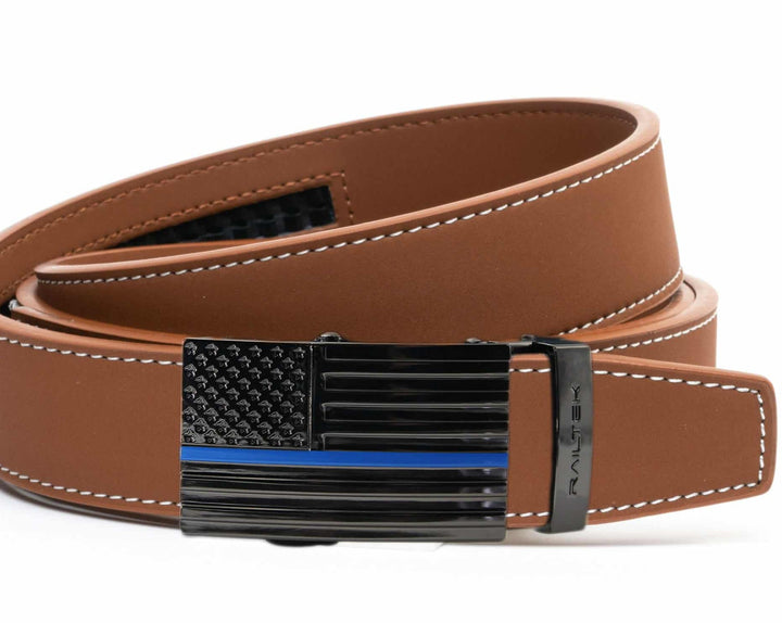 Railtek Blue Line Flag Buckle & Belt Strap