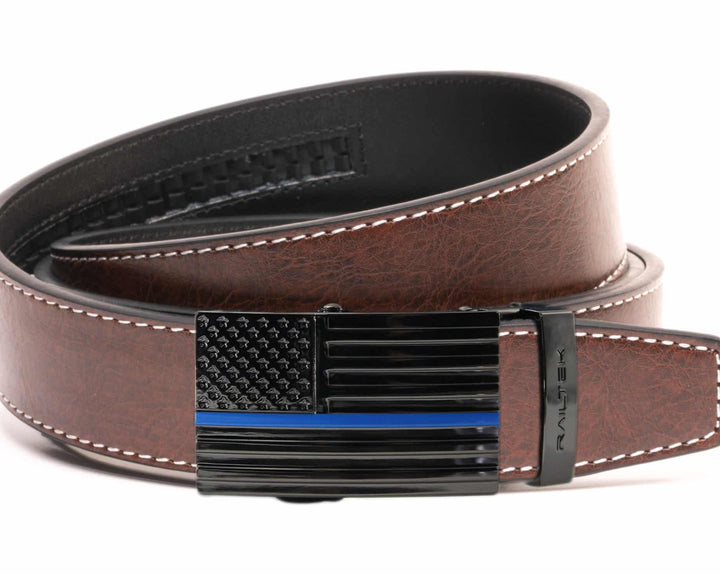 Railtek Blue Line Flag Buckle & Belt Strap