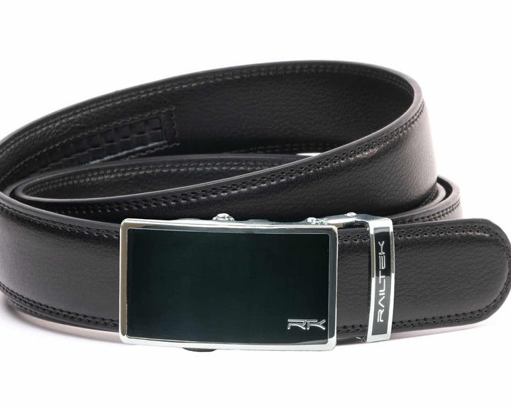 Railtek Chrome Black Buckle & Belt Strap