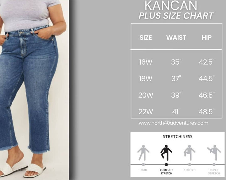 KanCan High Rise Slim Straight PLUS SIZE