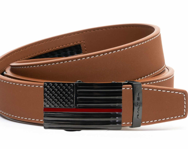 Railtek Red Line Flag Buckle & Belt Strap