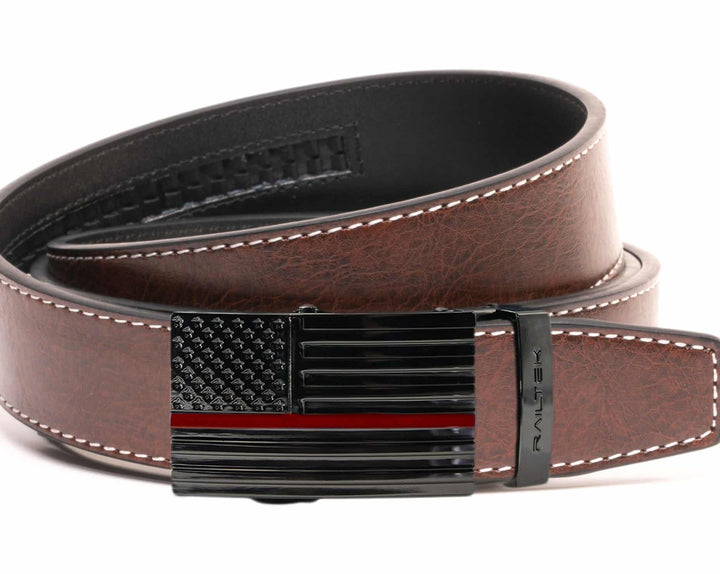 Railtek Red Line Flag Buckle & Belt Strap