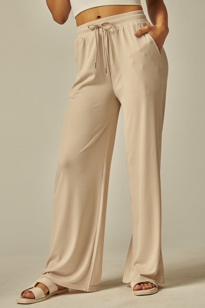 Ribbed Draw String Lounge Pants