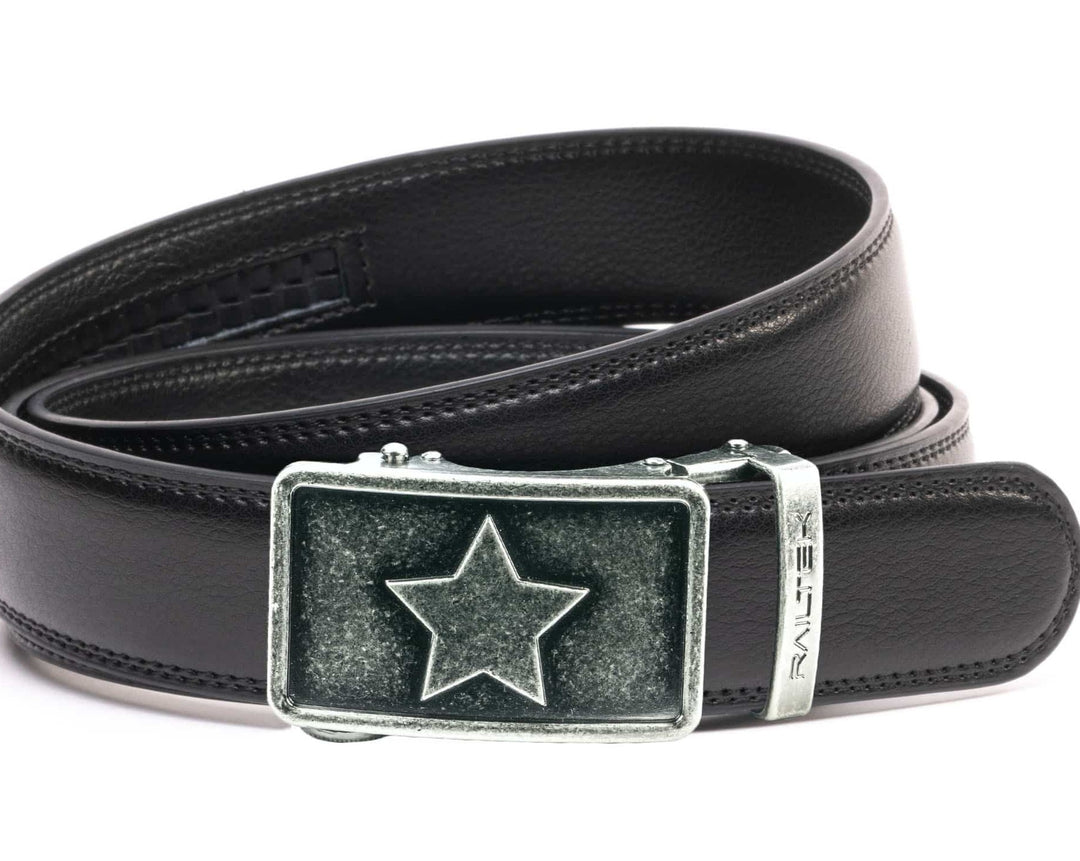 Railtek Silver Star Buckle & Belt Strap