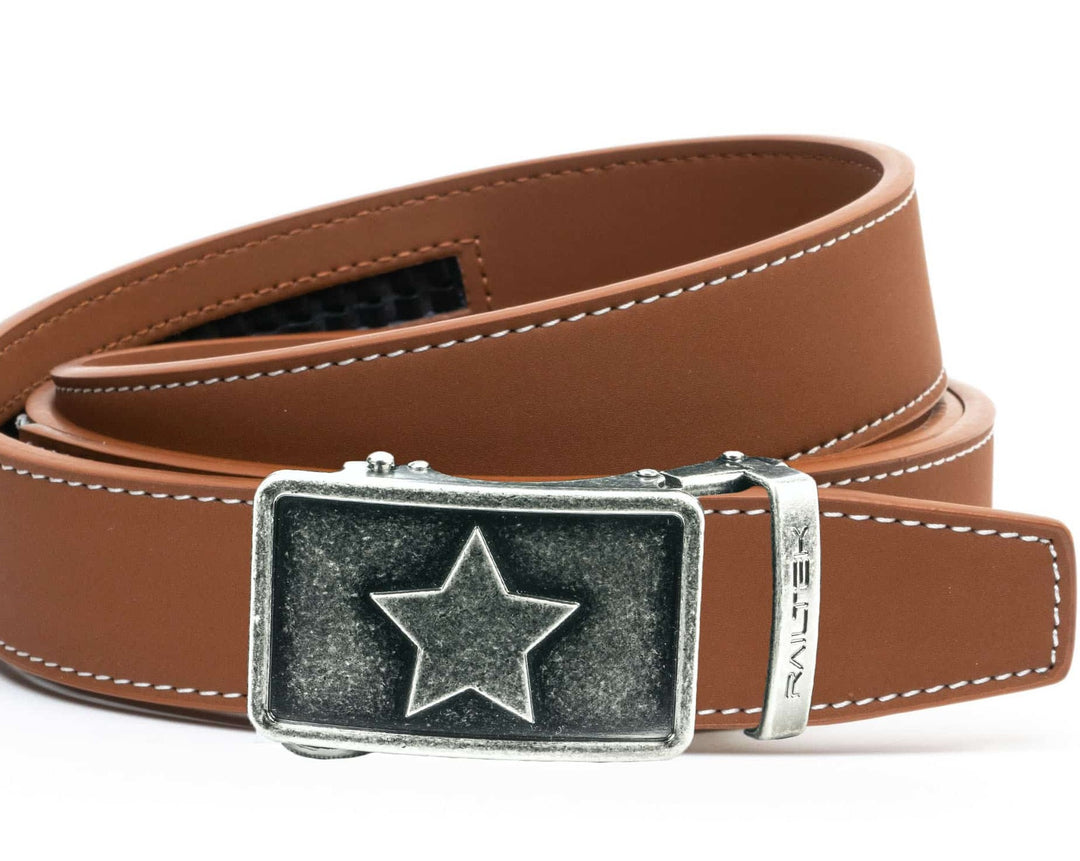 Railtek Silver Star Buckle & Belt Strap