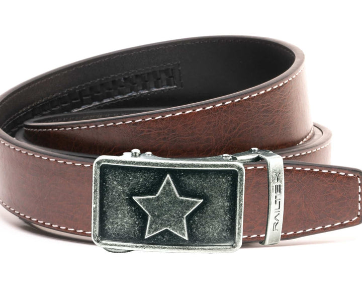 Railtek Silver Star Buckle & Belt Strap