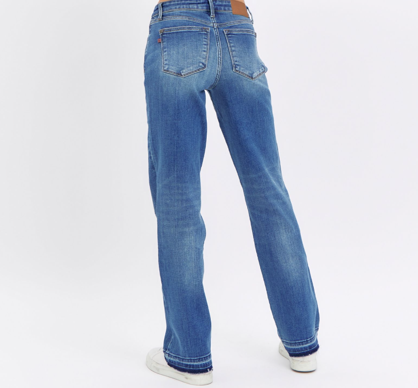 Judy Blue Mid Rise Dad Jean W/ Release Hem