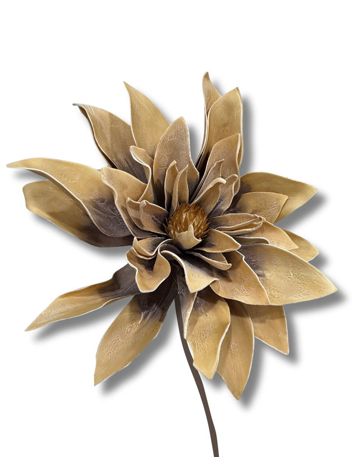 CHESTNUT BROWN FOAM FLOWER 37"Lx18"D