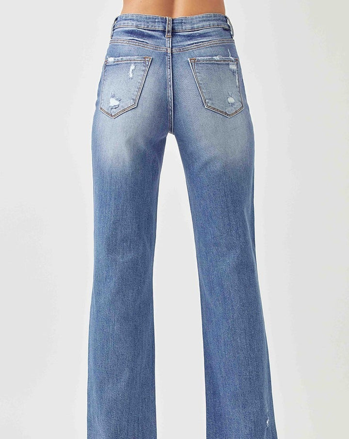 RISEN High Rise Straight Jeans