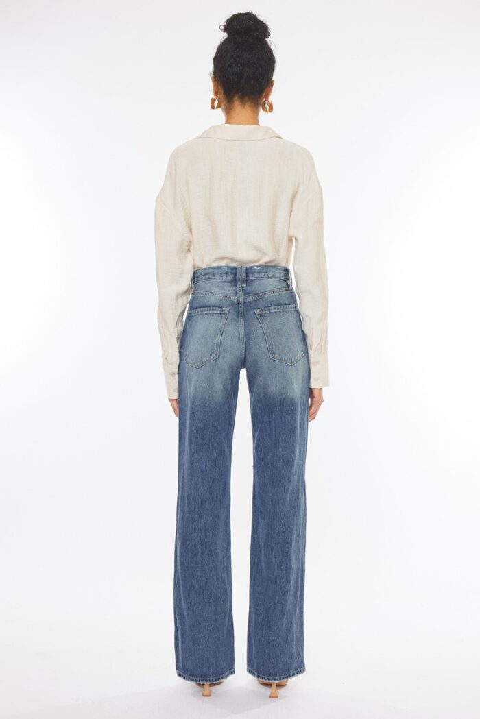 Kan Can- Ultra High Rise 90'S Wide Leg Flare Jeans