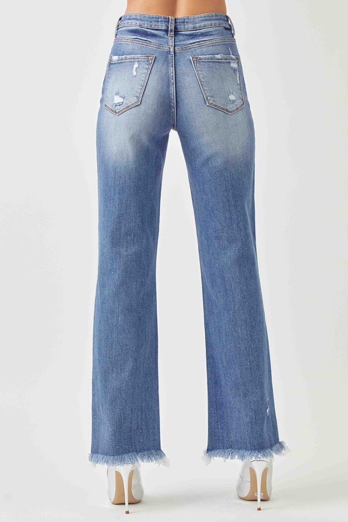 RISEN- High Rise Straight Jeans